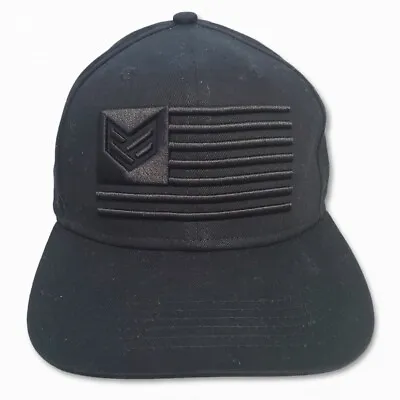 Black American Flag Embroidered Low Profile Baseball Cap US Flag Hat Adjustable • $9.45