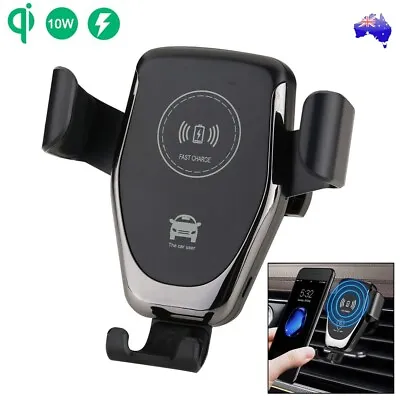 $12.90 • Buy Qi Wireless Car Charger Dock Air Vent Mount Gravity Holder For Mobile Phone AU