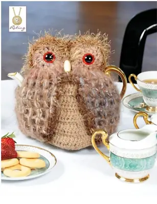 £3.59 • Buy Crochet Pattern Owl Tea Cosy For 4-6cup Pot