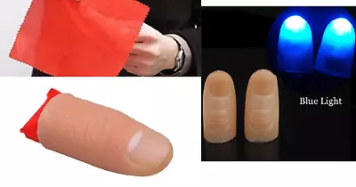£19.69 • Buy Magic Trick Nail Through Finger Thumb Hanky Cloth Light Up Vanish Street Dynamo