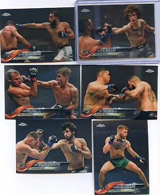 2018 Topps UFC Chrome PICK YOUR CARD To Comple BASE SET #1-100 VETS + RC ROOKIE • $1.95