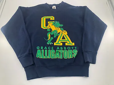 Grace Abbott Alligators Sweatshirt Youth 14/16 Vintage Fruit Of The Loom USA • $20