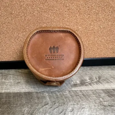 Vintage Mulholland Brothers Leather Clamshell Fishing Reel Case • $145