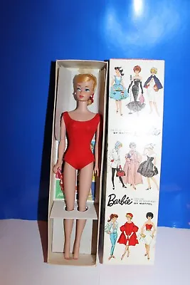 European Vintage Barbie Swirl Ponytail With Box Stand And More • $550