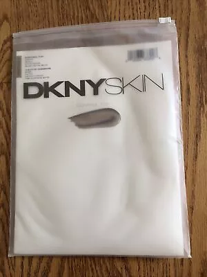 Vtg Donna Karan Skin Tints 1 Pair Control Top Pantyhose Size S Vapor USA • $3.99