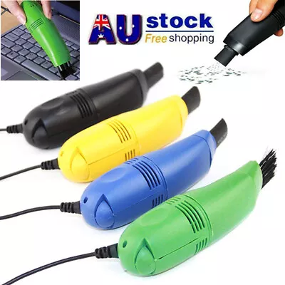 Mini Computer Keyboard USB Vacuum Cleaner Brush For PC Laptop Desktop Notebook • $9.45