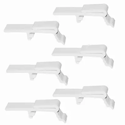 Cutelec Vertical Blind Dust Cover Valance Clip Holder Bracket - 6 Pack White • $10.80