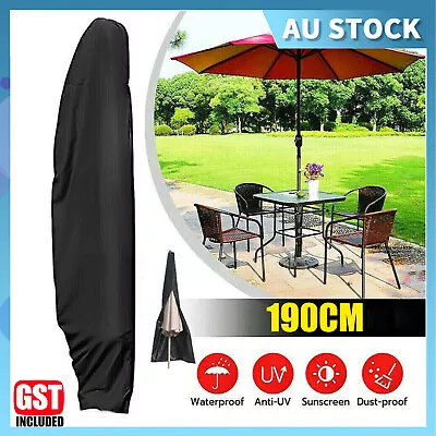 $19.25 • Buy 190CM Parasol Umbrella Cover Cantilever Banana Waterproof Outdoor Garden Shield