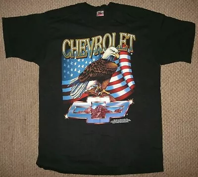 Vintage Chevrolet Eagle Bowtie T-Shirt--Size: Large--FREE SHIPPING • $35.55