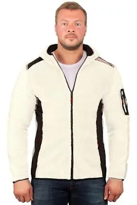 Geographical Norway Men's Fleece Jacket Streetwear Embroidered Zip Flag Logo • $57.39