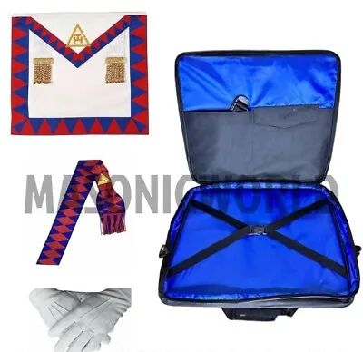 Masonic Regalia Soft Case Bag Masonic Royal Arch Companions Apron LMBSKN & Sash • £53.90