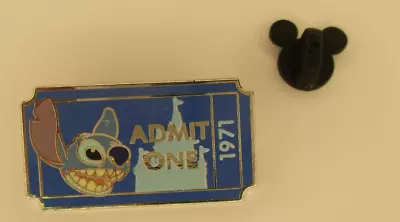 $9.37 • Buy Disney Stitch Ticket Trading Pin Admit One 1971 Brooch Lapel Pin Badge Jewelry