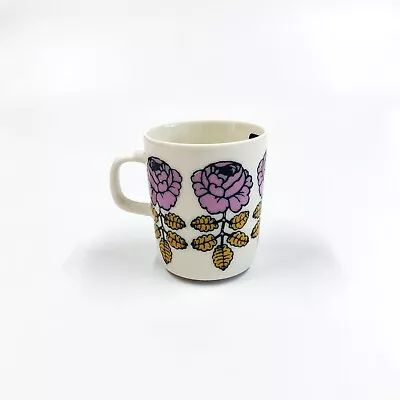 COLOR! Marimekko  VIHKIRUUSU  Coffee Cup Mug Wedding Rose F/S W/tracking NEW • $93.99