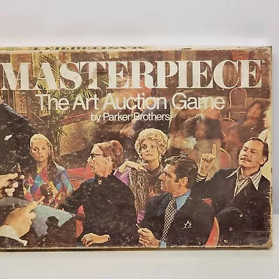 Masterpiece Board Game Art Auction Parker Brothers Vintage 1970 Near Complete • $34.95