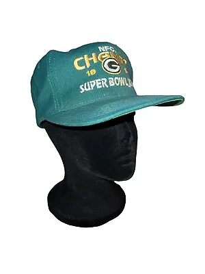 Green Bay Packers NFL 1996 NFC Champs Super Bowl XXXI Snapback Cap Hat Wool VTG • $20.99