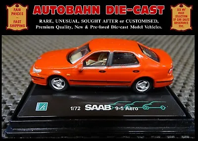 Saab 9-5 Saloon 1997-2009; 1:72 Scale Diecast Collectors Model Car; New In Box • £9.75