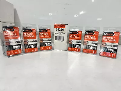 CASE OF 60 E-Z Ancor Self-Drilling Drywall 100 Lb Toggle Anchor Bolts 25220 • $75.05