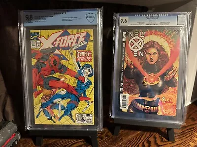 X-FORCE 11 CBCS 9.8 First Domino And X-Men 128 CGC 9.6 First Fantomex Lot • $109.99
