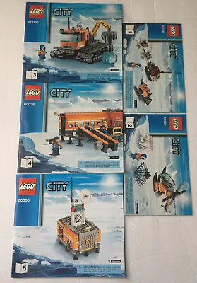 NEW Manuals ONLY LEGO 60036 City Arctic Base Camp (All New Books 1 2 3 4 5) • $27.39