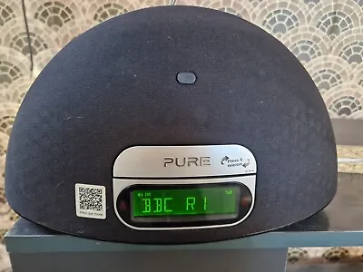 Pure Contour 100Di DAB FM Radio Alarm Clock With IPod Dock - NO Remote • £12.99