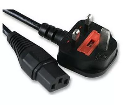 Kettle Lead 1.5 Meter UK Power Plug To IEC C13 Cable Cord For PC Monitor TV • £1.99