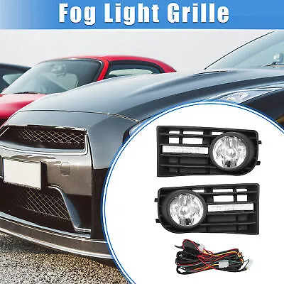 Front Bumper Grille Fog Light Kit For VW Golf Mk5 Rabbit 2006-2009 With LED • $48.49