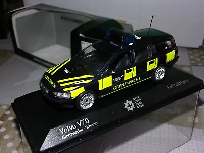 1/43 Minichamps Volvo V70 GWK Border Guard Switzerland Police Polis Police Police • £87.53