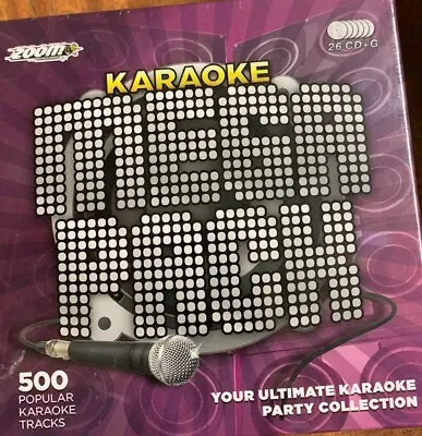 Zoom Karaoke Megapack Cd+g   New 500 Most Popular Karaoke Songs On 26 Discs • £39.50