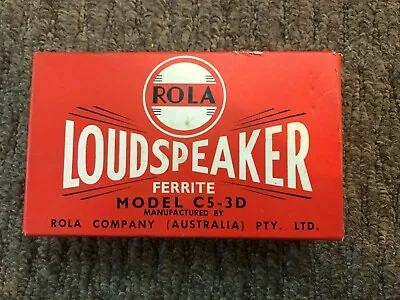 Vintage Rola C5-3D Speaker Driver Australia • $40