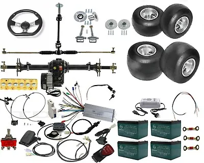 Go Kart Cart Rear Axle Kit 5  Wheel Differential Motor Drift Trike Golf Cart ATV • $69.99