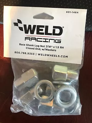 Weld Racing Wheels 7/16  Closed End Shank Wheel Nuts Alumastar/magnum Pack Of 5 • $42