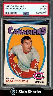 1971 O-pee-chee Frank Mahovlich #105 Psa 4 • $0.73