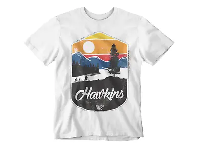 £7.99 • Buy Hawkins 1980 T-shirt INDIANA Stranger Things Tee Retro 80s Tv Classic School UK