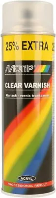 Motip Spray Paint - Clear Varnish - Matt - 500 Ml • £7.73