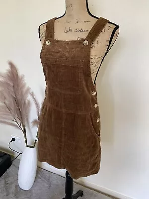 $15 • Buy MNG Mango Brown Pinafore Dress Size XS