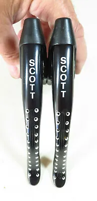 RARE - NEAR MINT ~ MODOLO SCOTT Black Brake Lever Set Aluminium Without Hoods • $71.99