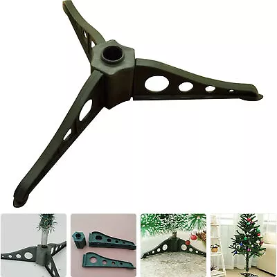 Metal Tree Base Stands Christmas Tree Stands Green Color Screws Padded • $12.26