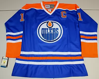 NHL Hockey Vintage Edmonton Oilers Mark Messier #11 Sewn Jersey Sz: 50 CCM NWT • $160