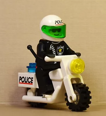Vintage Lego Police Motorcycle Minifigure W/ Accessories 1990s Authentic • $16.99