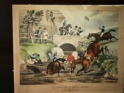  COLOURED OLD PRINT  BY J. POLLARD LITH. AND PUBLISHED.BY DEAN & Co. Ca. 1845 • £105