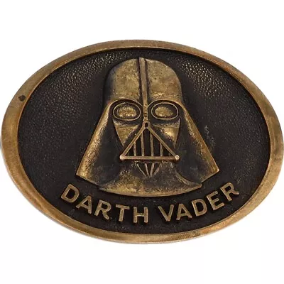 Brass Star Wars Darth Vader Jedi Han Solo Sci Fi Movie 70s Vintage Belt Buckle • $128.58