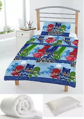 Toddler Bedding Set 4 In1 Junior Duvet & Cover Pillow & Case Girls Boys Nursery • £9.95