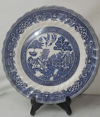 Vintage Fine Myott Meakin Tableware 10  Dinner Plates Blue Willow Pattern • $16