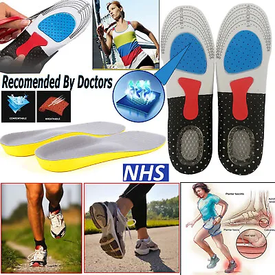 £3.69 • Buy Unisex Orthopaedic Memory Foam Shoe Pads Trainer Soft Foot Feet Comfort Insoles