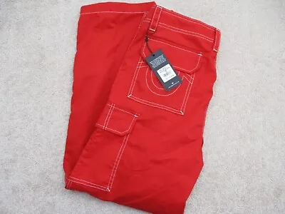 True Religion 208061 Women's Military Cargo Pants True Red - Size 32 • $64.25