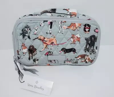 Vera Bradley Dog Show Pattern Blush And Brush Makeup Case • $39.95