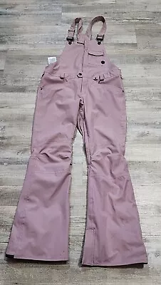 Women's Volcom True To This Pink Snow Snowboarding Bibs Size Large • $140