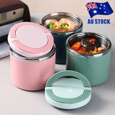 $16.99 • Buy Vacuum Insulated Food Jar Thermos Reusable Stainless Steel Leak Proof Lunch Box