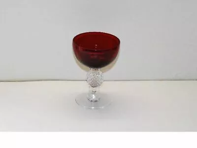 4 Morgantown Golf Ball Spanish Red Champagne Tall Sherbet E • $18