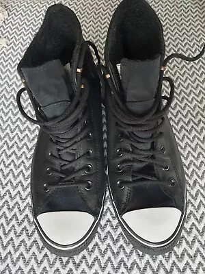 Mens Hi Top Black Converse Gortex Uk 9 • £20